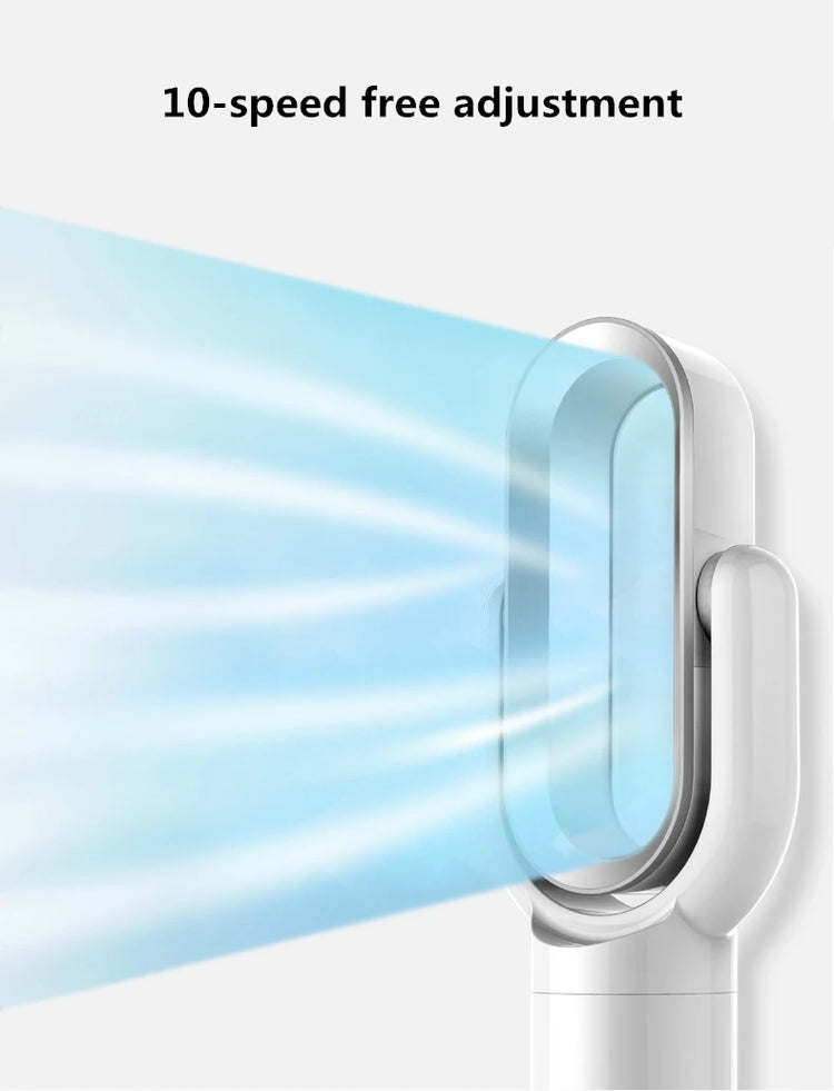 Ventilatore Freddo e Caldo con Telecomando, Senza Pale, 220V, Ultra-silenzioso, Purificatore d'Aria, Alta Qualità, Programmabile 1-9 Ore