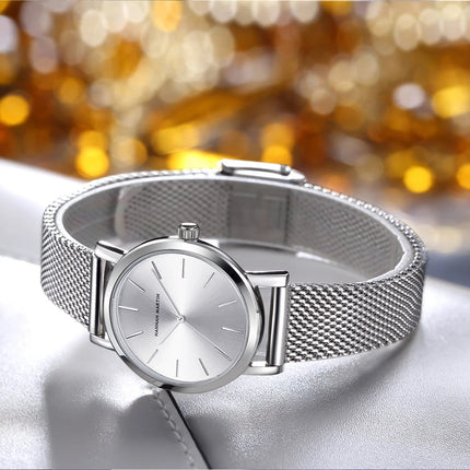 HANNAH MARTIN Movimento al quarzo giapponese in acciaio inossidabile di qualità del marchio Orologio Dropshipping da donna impermeabile da 36 mm in oro rosa completo platinumshop