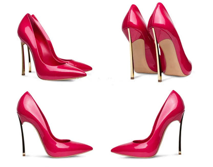 【Measure your feet length before order】Luxury Designer Women Pumps Stiletto High Heel Sexy Fetish Party Zapatos De Tacon C-PU-1