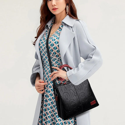 PU Leather Casual Crossbody Bags for Women Ladies Luxury Designer Tote Handbag Female Large Capacity Travel Shoulder Bag Sac PlatiNum