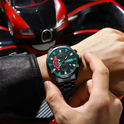CURREN orologio da uomo orologi da uomo al quarzo sportivi di lusso delle migliori marche orologio da polso cronografo impermeabile in acciaio pieno da uomo Relogio Masculino platinumshop