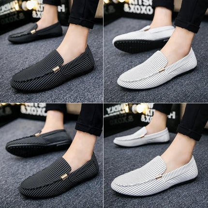 Mocassini uomo primavera estate taglie forti scarpe Casual piatte comode leggere uomo Slip traspirante su scarpe da guida in morbida pelle