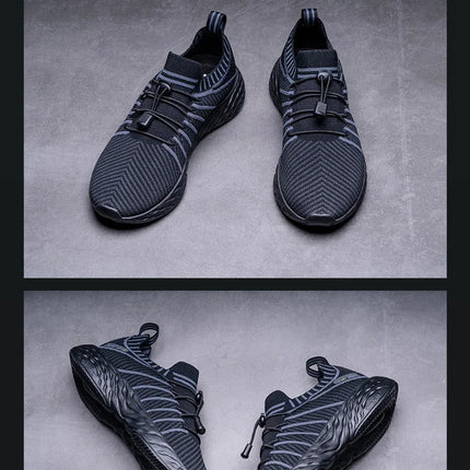 ONEMIX 2025 Nuove scarpe da corsa nere per uomo Sneakers da allenamento traspiranti impermeabili Scarpe sportive da trekking antiscivolo per esterni maschili PlatiNum