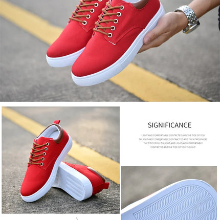 Fashion Canvas Men's Sneakers Black Lace Up Sping Shoes 2024 Classic Casual Vulcanized Shoes Size 46 47 Mens Spring Sport Shoes