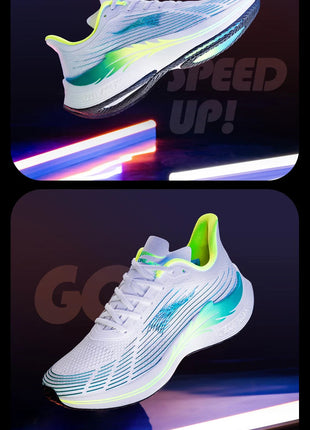 ONEMIX Scarpe da corsa da uomo per uomo Scarpe da passeggio per atletica leggera in mesh traspirante Scarpe da ginnastica da donna leggere rosse Scarpe da ginnastica sportive da uomo PlatiNum