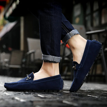 Nuovi uomini scarpe casual moda pelle scamosciata morbida mocassini da uomo mocassini per il tempo libero slip on scarpe da guida da uomo scarpe pigre fatte a mano appartamenti comodi
