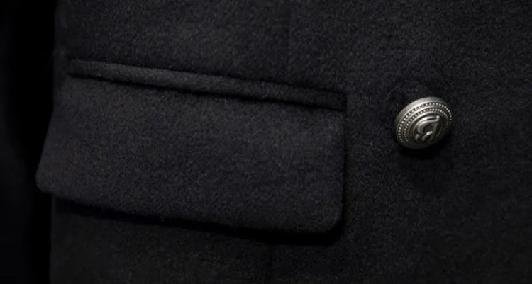 New Winter Women Double Breasted Cape Woolen Blends Elegant Ladies Coat Stand Collar Cloak Outwear Coats Vintage Overcoat