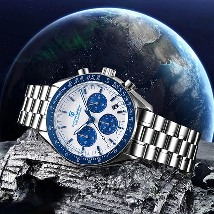 PAGANI DESIGN 2026 Nuovo CK2988 Orologio da Polso da Uomo al Quarzo di Lusso Retrò con Funzione Luna, Vetro Zaffiro e Cronografo di Precisione