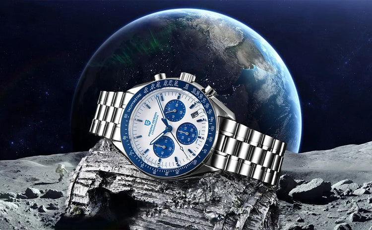 PAGANI DESIGN 2026 Nuovo Orologio da Uomo di Lusso, Orologio al Quarzo con Data Automatica, Cronografo, Vetro Zaffiro AR