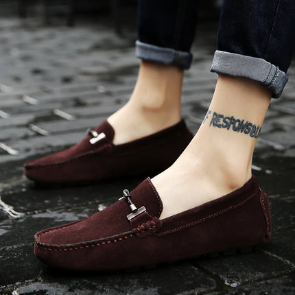 Nuovi uomini scarpe casual moda pelle scamosciata morbida mocassini da uomo mocassini per il tempo libero slip on scarpe da guida da uomo scarpe pigre fatte a mano appartamenti comodi