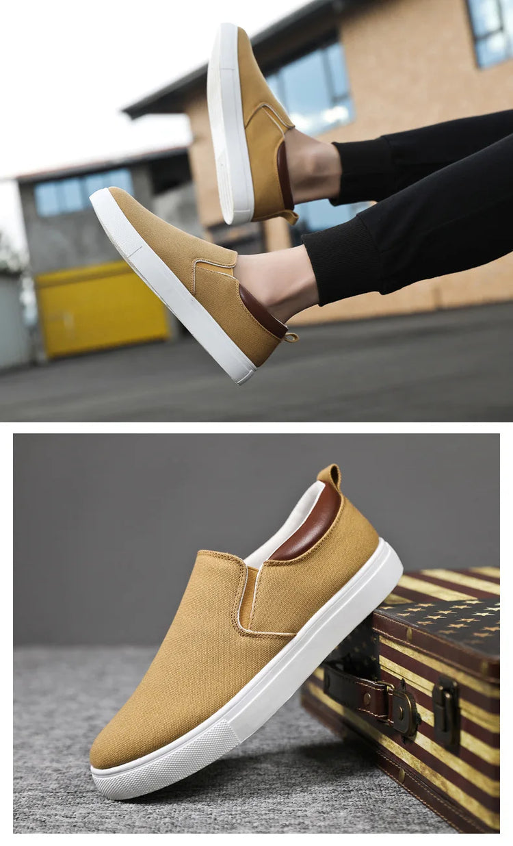 Fashion Canvas Men's Sneakers Black Lace Up Sping Shoes 2024 Classic Casual Vulcanized Shoes Size 46 47 Mens Spring Sport Shoes