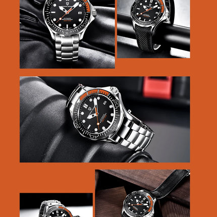 PAGANI DESIGN Orologi da uomo Orologio automatico di lusso retrò da uomo Orologio da polso meccanico giapponese da uomo Orologio impermeabile in acciaio inossidabile
