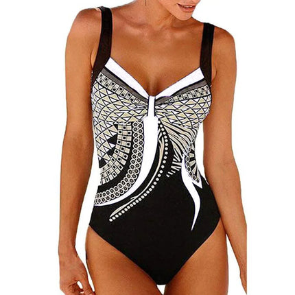 Costume da bagno bikini sexy Costumi da bagno Donna 2025 Costume intero Push Up Nuoto per abbigliamento da spiaggia Monokini Costumi da bagno taglie forti 2XL platinumshop