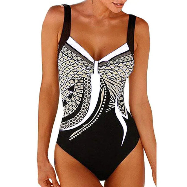 Costume da bagno bikini sexy Costumi da bagno Donna 2025 Costume intero Push Up Nuoto per abbigliamento da spiaggia Monokini Costumi da bagno taglie forti 2XL platinumshop