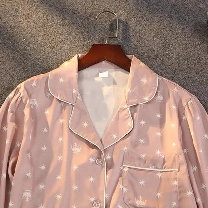 Lisacmvpnel Pigiama estivo da donna in due pezzi Pigiama in pizzo con stampa sottile in raso di seta ghiacciata platinumshop