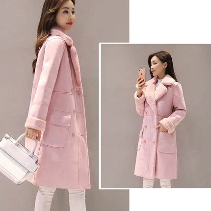 Winter Fashion New High Quality Rabbit Fur Coat Velvet Fur Coat Long Fur Coat Female Loose Thick Warm Mink Fur Teddy Coat