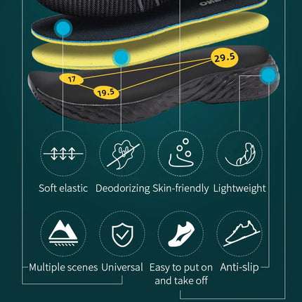 ONEMIX Scarpe da corsa impermeabili per uomo Scarpe da ginnastica da allenamento leggere e traspiranti da donna Scarpe sportive slip-on da trekking all'aperto platinumshop