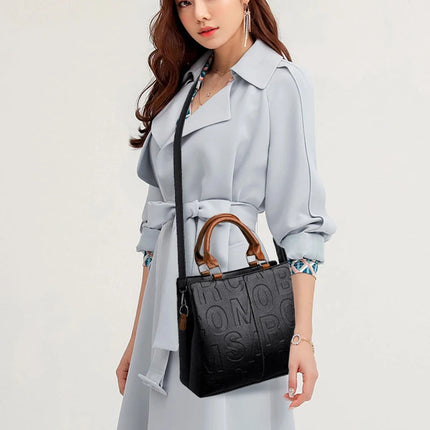 PU Leather Casual Crossbody Bags for Women Ladies Luxury Designer Tote Handbag Female Large Capacity Travel Shoulder Bag Sac PlatiNum