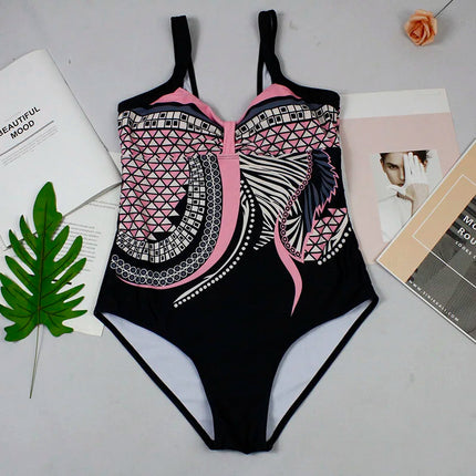 Costume da bagno bikini sexy Costumi da bagno Donna 2025 Costume intero Push Up Nuoto per abbigliamento da spiaggia Monokini Costumi da bagno taglie forti 2XL platinumshop