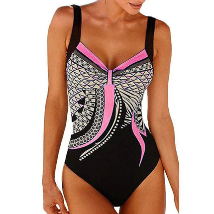 Costume da bagno bikini sexy Costumi da bagno Donna 2025 Costume intero Push Up Nuoto per abbigliamento da spiaggia Monokini Costumi da bagno taglie forti 2XL platinumshop