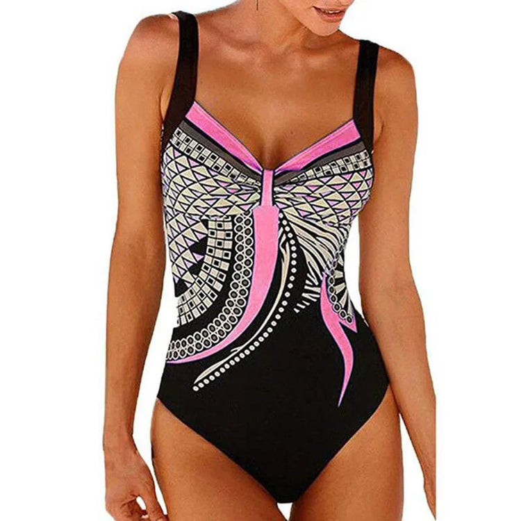 Costume da bagno bikini sexy Costumi da bagno Donna 2025 Costume intero Push Up Nuoto per abbigliamento da spiaggia Monokini Costumi da bagno taglie forti 2XL platinumshop