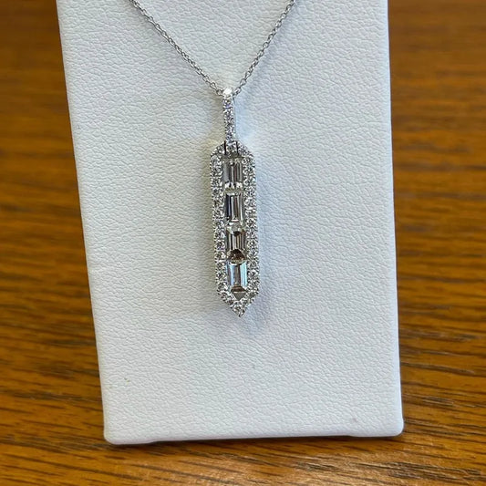 Huitan moda geometrica a forma di ciondolo collana donna per matrimonio completo abbagliante CZ pietra delicata accessori per ragazze nuovi gioielli