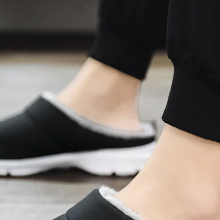 Inverno Uomo Donna Pantofole di peluche Casa Coperta Casa calda Scarpe di cotone Camera Leggero Plus Big Size 47 48 49 Dropshipping a buon mercato