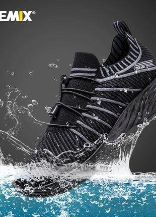 ONEMIX NUOVE Scarpe da Corsa in Offerta per Uomo, Sneakers Impermeabili e Traspiranti, Scarpe Sportive Antiscivolo da Trekking per Esterni PlatiNum