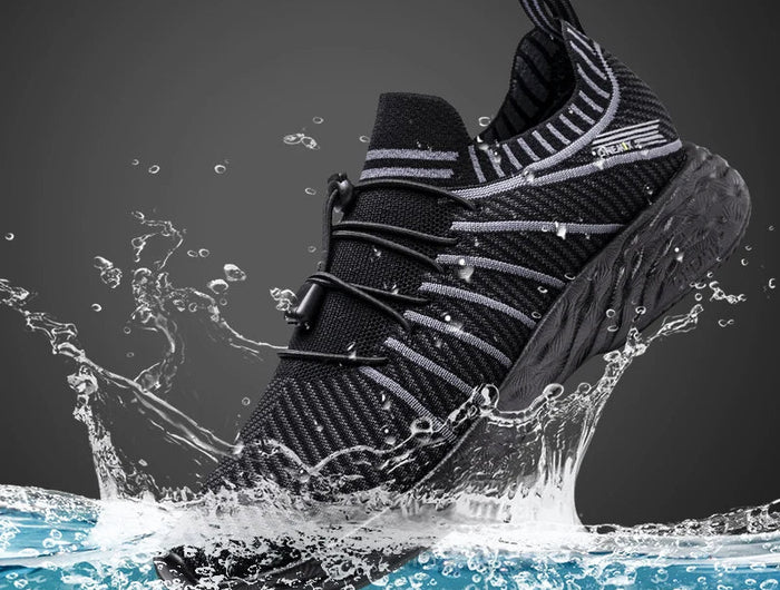 ONEMIX NUOVE Scarpe da Corsa in Offerta per Uomo, Sneakers Impermeabili e Traspiranti, Scarpe Sportive Antiscivolo da Trekking per Esterni PlatiNum