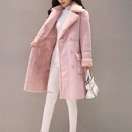 Winter Fashion New High Quality Rabbit Fur Coat Velvet Fur Coat Long Fur Coat Female Loose Thick Warm Mink Fur Teddy Coat
