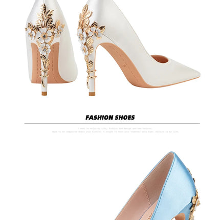 Moda mujer tacones altos bajos de aguja boda/fiesta zapatos de salón de señora primavera/otoño calzado femenino clásico calzado de mujer