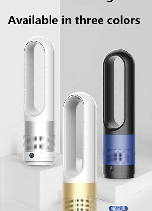 110V / 220V 18 pollici Mini ventilatore elettrico senza foglie per uso domestico funzione di temporizzazione del telecomando, ventilatore da pavimento muslimexayp