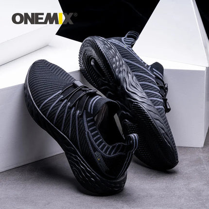 ONEMIX NUOVE Scarpe da Corsa in Offerta per Uomo, Sneakers Impermeabili e Traspiranti, Scarpe Sportive Antiscivolo da Trekking per Esterni PlatiNum