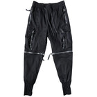 Detachable Black Cargo Pants Men Harajuku Hip Hop Streetwear Multi-Pocket Joggers Trousers Man Elastic Waist Techwear