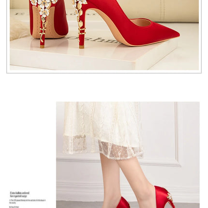 Moda mujer tacones altos bajos de aguja boda/fiesta zapatos de salón de señora primavera/otoño calzado femenino clásico calzado de mujer