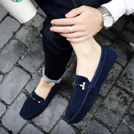 Nuovi uomini scarpe casual moda pelle scamosciata morbida mocassini da uomo mocassini per il tempo libero slip on scarpe da guida da uomo scarpe pigre fatte a mano appartamenti comodi