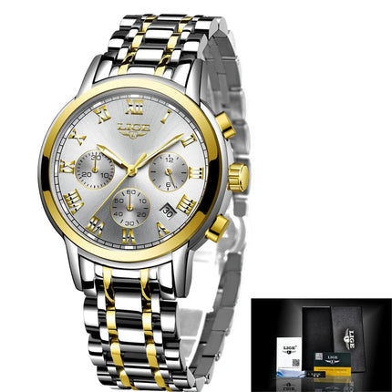 LIGE 2024 nuove donne di moda orologi da donna top brand di lusso creativo bracciale da donna in acciaio orologi orologio impermeabile al quarzo femminile platinumshop