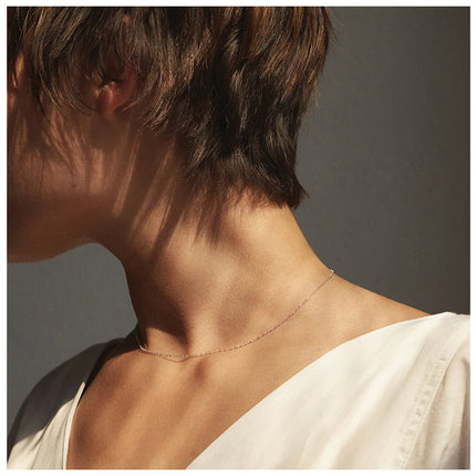 eManco Fine Chain Necklace Stainless Steel Gold Color Pendants Short Long Statement Women  Colar Gift Stainless Steel Jewelry PlatiNum