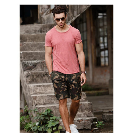 Men's 100% Cotton T-Shirt Soft Casual Fitness Summer Thin T-Shirts Men's Home Wear O-Neck Short Sleeve Solid T-Shirt for Men