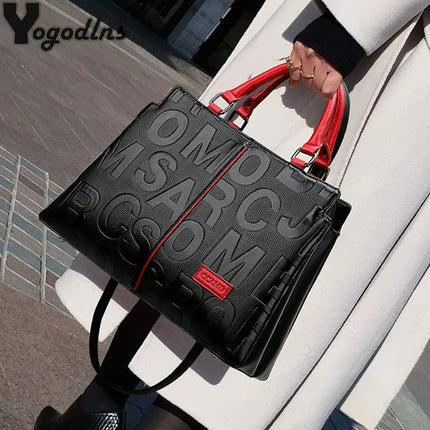 PU Leather Casual Crossbody Bags for Women Ladies Luxury Designer Tote Handbag Female Large Capacity Travel Shoulder Bag Sac PlatiNum