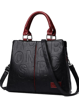 PU Leather Casual Crossbody Bags for Women Ladies Luxury Designer Tote Handbag Female Large Capacity Travel Shoulder Bag Sac PlatiNum