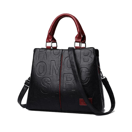 PU Leather Casual Crossbody Bags for Women Ladies Luxury Designer Tote Handbag Female Large Capacity Travel Shoulder Bag Sac PlatiNum