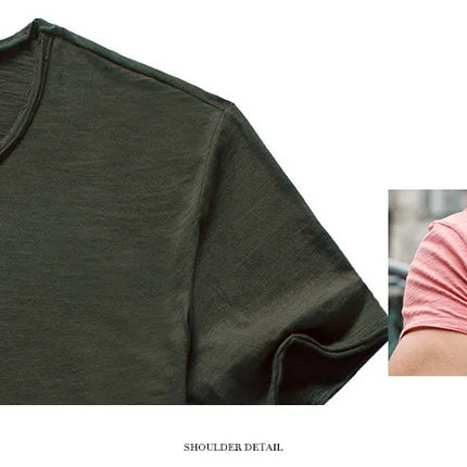 Men's 100% Cotton T-Shirt Soft Casual Fitness Summer Thin T-Shirts Men's Home Wear O-Neck Short Sleeve Solid T-Shirt for Men