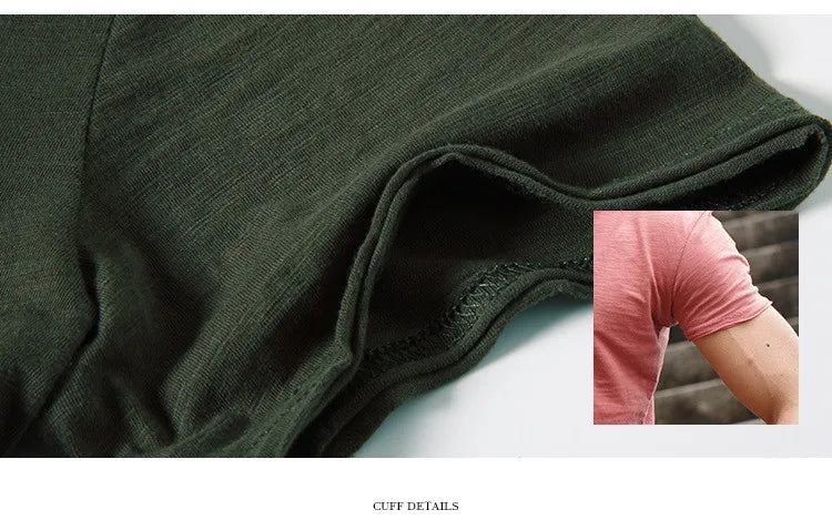 T-shirt da uomo in cotone 100% Casual morbida Fitness Estate T-shirt sottili Abbigliamento per la casa da uomo O-Collo Manica corta Soild T Shirt per uomo