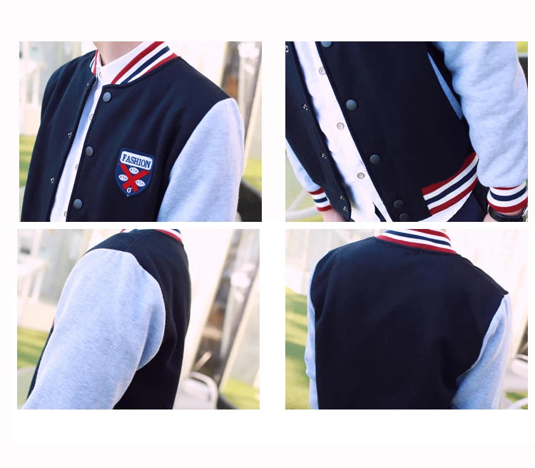 Supzoom New Arrival Fleece Casual Baseball Uniform Students Cotton Spliced Regular Rib Sleeve Brand Clothing Bomber Jacket Men