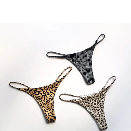 Cotton G String Leopard Women Panties Sexy Briefs Thong Low Waist T-back Bikini Underwear Seamless Femlae Lingerie Size S-XXL