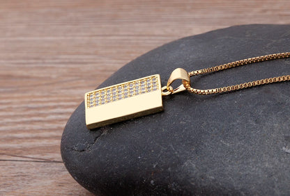 Nidin moda di lusso con zirconi cubici ciondolo a forma di cuore da donna placcato in oro collana a catena di alta qualità regalo per feste di gioielli scintillanti