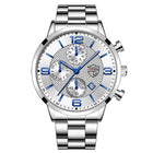 Orologi da uomo alla moda Orologio da polso al quarzo di lusso Calendario da uomo Business Casual Orologio in pelle Orologio luminoso platinumshop