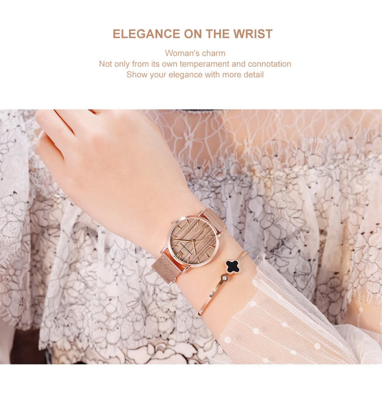HANNAH MARTIN Movimento al quarzo giapponese in acciaio inossidabile di qualità del marchio Orologio Dropshipping da donna impermeabile da 36 mm in oro rosa completo platinumshop