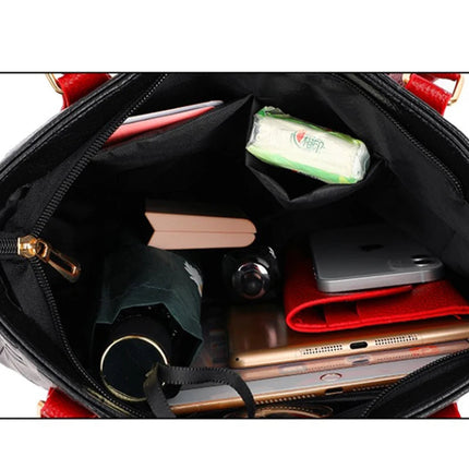 PU Leather Casual Crossbody Bags for Women Ladies Luxury Designer Tote Handbag Female Large Capacity Travel Shoulder Bag Sac PlatiNum